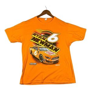2021 RYAN NEWMAN #6 OSCAR MAYER NASCAR LICENSED ORANGE FUEL TEE SHIRT L